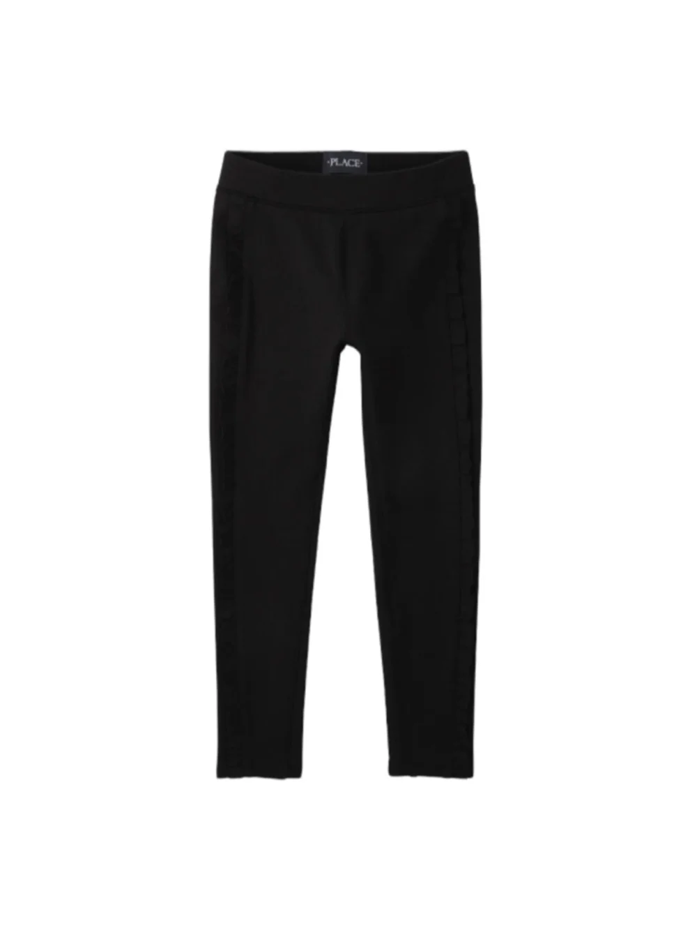NWT The Children’s Place Girls Ruffle Ponte Knit (thick) Pull On Leggings 6x/7